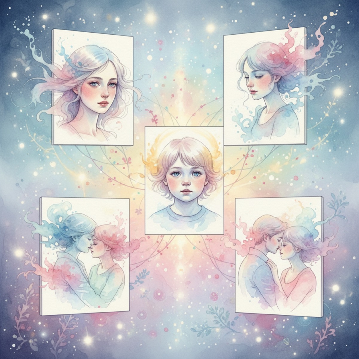 Aangepaste Aquarel Portretten Die Eruit Zien Als Echte Kunst
